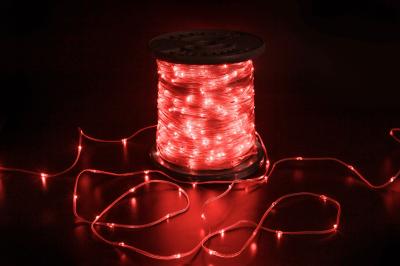 Светодиодная гирлянда "Краса" Teamprof, 200м, 2000 LED, прозрачный провод, красная