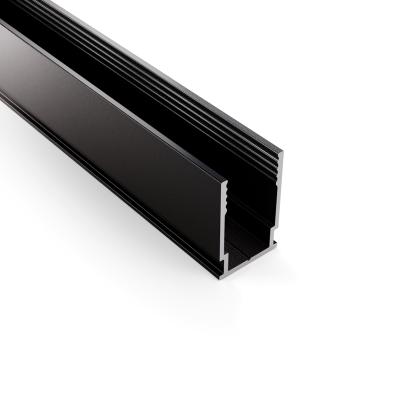 Профиль алюминиевый анодированный для гибкого неона 8х16мм, 2м, черный NEON-NIGHT