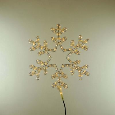 Снежинка светодиодная "Путеводная Звезда" Laitcom Ø0,5м Т.Белая, Дюралайт на Металл. Каркасе, IP54