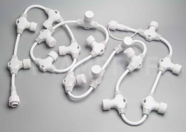 Шина Teamprof 2м, 16 разъемов, шаг 12.5 см, белая