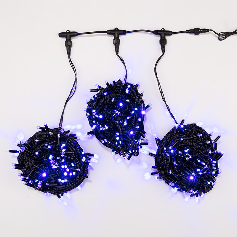 Качественная картинка Гирлянда NEON-NIGHT ClipLight 24V, 3 нити по 20 м, динамика, Синий