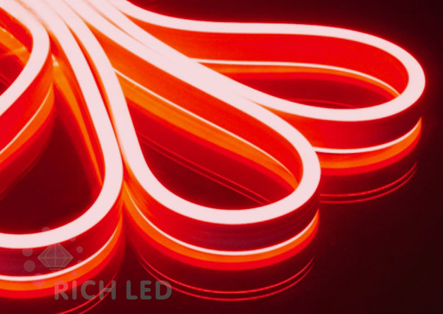 Качественная картинка Гибкий неон Rich LED, двусторонний, красный