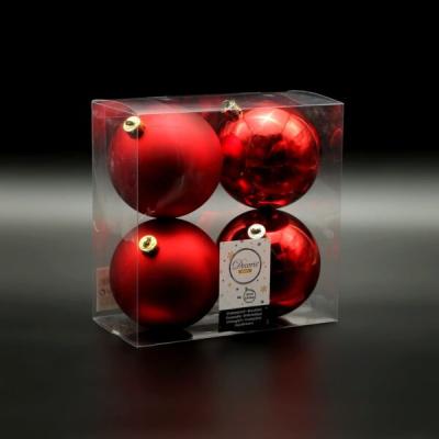 Набор пластиковых шаров Laitcom, 100 мм, 4 шт, красные