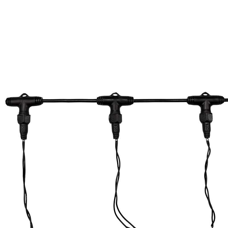 Качественная картинка Гирлянда NEON-NIGHT ClipLight 24V, 3 нити по 20 м, динамика, Желтый