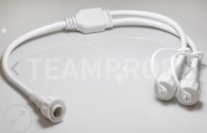 Разветвитель 1-2, Teamprof , 2Pin, белый