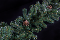 Гирлянда хвойная Сибирская Teamprof диаметр 25 см, длина 270 см, количество веток 200 шт, с шишками