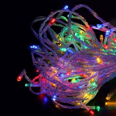 Светодиодная нить Laitcom, 10 м, 100 LED, IP54, прозр. провод, мульти