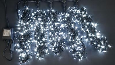 Нити 5 по 20 м, RichLed, 24 В, постоянное свечение, прозрачный провод, цвет белый