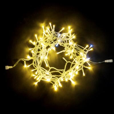 Светодиодная нить Laitcom, 10м, 24V, 100 LED, IP54, прозр.провод, шампань (мерцание БЕЛЫЙ ДИОД)