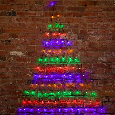 Cветодиодная cеть NEON-NIGHT треугольная 1,5х2х2м МУЛЬТИ черный ПВХ IP65 динамика 230В