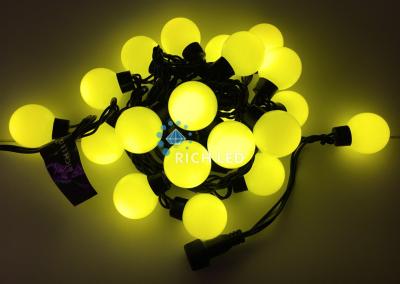 Гирлянда Большие Шарики Rich LED, 4 см, 5 м, соединяемая, зеленая, черный провод, RL-S5
