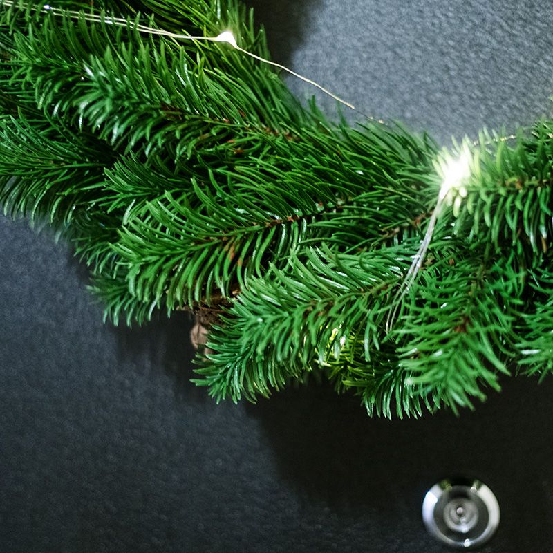 Качественная картинка Еловый венок NEON-NIGHT Ø 45см, ПВХ