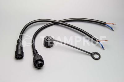 Комплект коннекторов папа-мама, 2 pin, 60см, черный