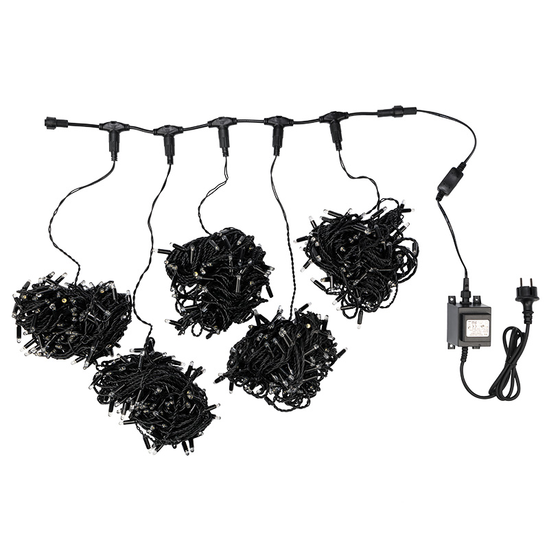 Качественная картинка Гирлянда NEON-NIGHT ClipLight 24V, 5 нитей по 20 метров, Мульти