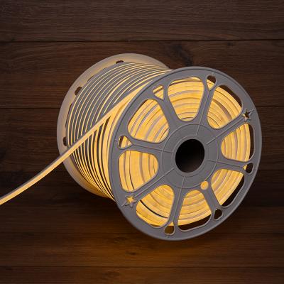 Гибкий неон NEON-NIGHT 8х16мм двухсторонний 120 LED/м ТЕПЛЫЙ БЕЛЫЙ 24В бухта 50м