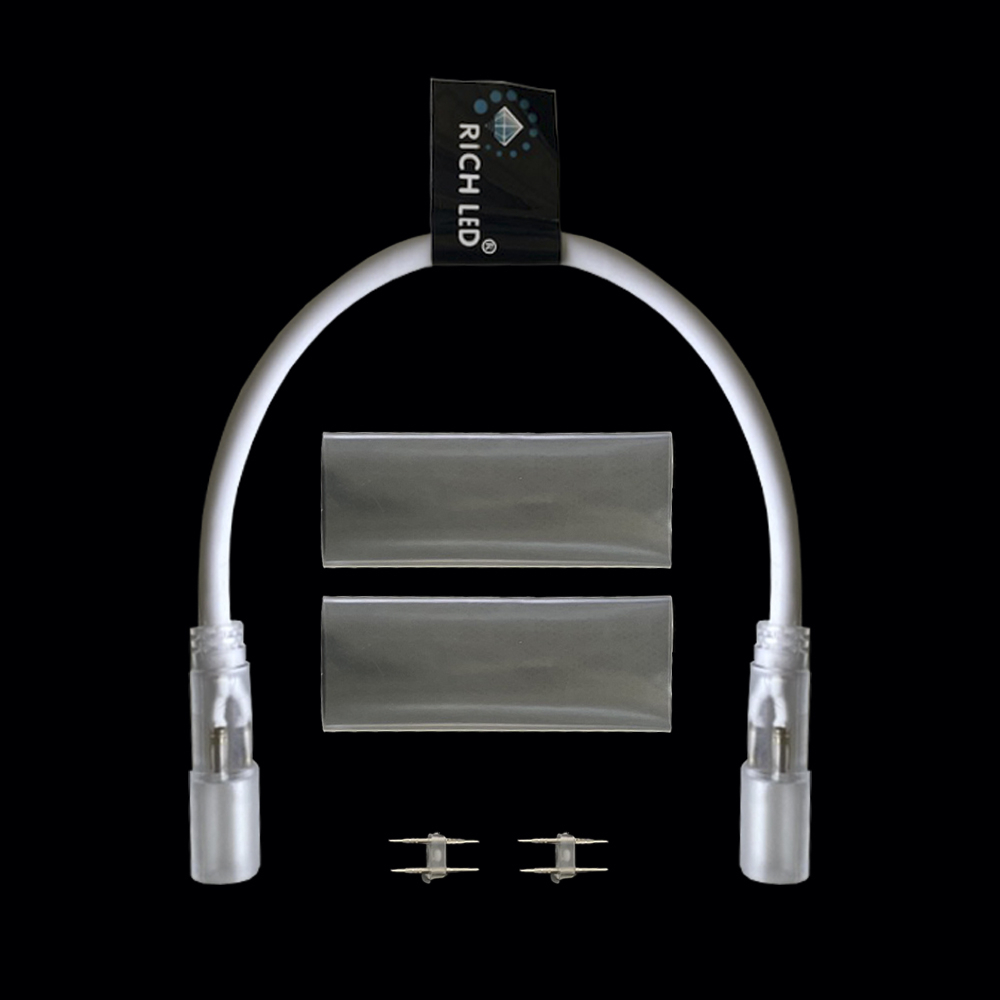 Качественная картинка Соединитель дюралайт- дюралайт, 50 см, белый