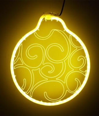 Светодиодная Фигура Шар Laitcom 30 x 30 см Желтая, Гибкий Неон и Акрилайт, IP54