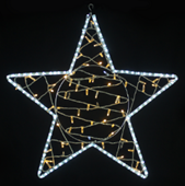 Световая игрушка звезда "Антарес", Teamprof, 80*80 см., 24В, теплый белый+белый