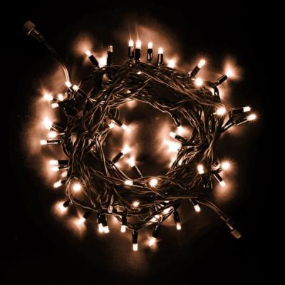 Светодиодная нить с колп. Laitcom, 10м, 75 LED, IP65, 24V, черн. пр., экстра т.белый