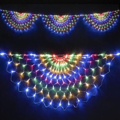 Светодиодная сеть радужная Laitcom, 3x0,5м, 384 led, IP65, 220В, пров. прозр. силикон, разноцв.