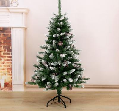 Ёлка шик иней 120 см, d нижнего яруса 74 см, 280 веток