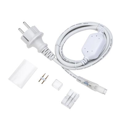 Установочный набор для двухстороннего Гибкого неона 8х16мм (блок питания каучук с диодным мостом и в