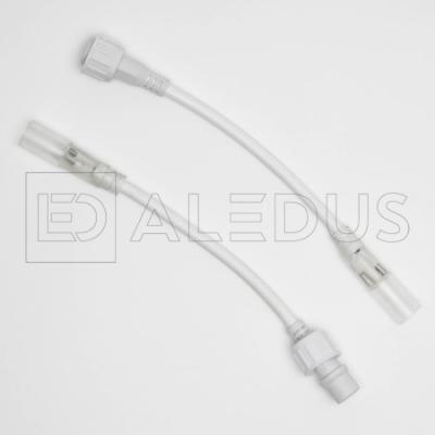 Соединитель ALEDUS нить-дюралайт, белый, 2Pin