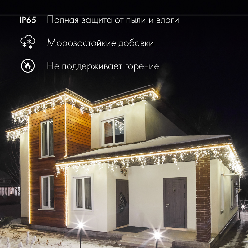 Качественная картинка Дюралайт NEON-NIGHT двухжильный 230В 13мм 24 LED/м ТЕПЛЫЙ БЕЛЫЙ статика