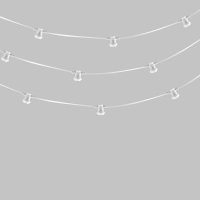 Белт-Лайт NEON-NIGHT 2 жилы, 50м, шаг 40см, 125 патронов E27, IP65, белый круглый провод ПВХ