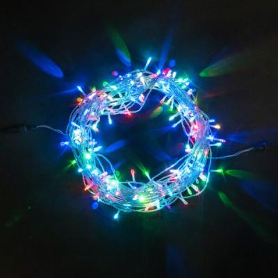 Светодиодная нить Laitcom, 20м, 24V,  200 LED, IP65, прозр. пр., RGB