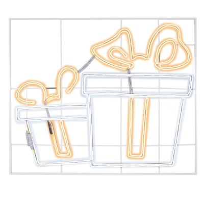 Фигура световая Подарки неона 120х120 см, 1680 LED, цвет свечения теплый белый/белый NEON-NIGHT