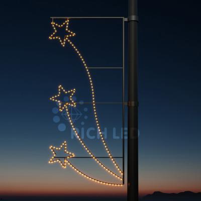 Светодиодная консоль Звезды 1, 174х83, желтый (220)