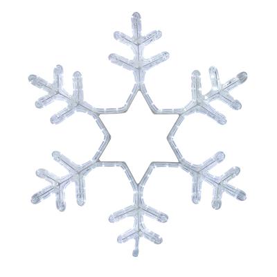 Светодиодная фигура из дюралайта Снежинка 55x55см БЕЛЫЙ NEON-NIGHT