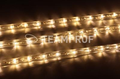 Светодиодный дюралайт Teamprof, 2-х проводной, круглый, 13 мм, 2 Вт, 220В, статика, теплый белый