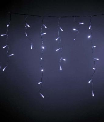 Светодиодная бахрома Laitcom 4,9x0,5м, 240 LED, IP54, прозр. провод, белый (мерц. БЕЛЫЙ ДИОД)