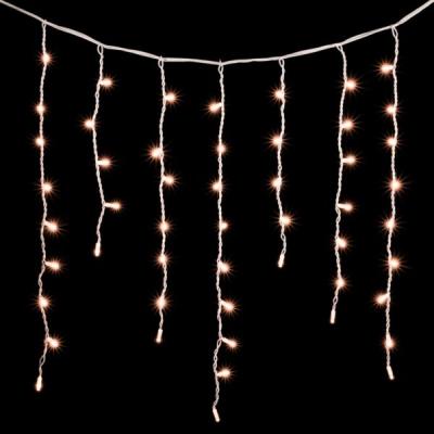 Светодиодная бахрома Laitcom 3,2 x 0,9 м, белый провод каучук, 168 led, IP65, экстра т.белый