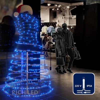 Светодиодные гирлянды RichLed Нить 10 м, 220 В, пост. свечение, IP54, прозр.провод. цвет синий