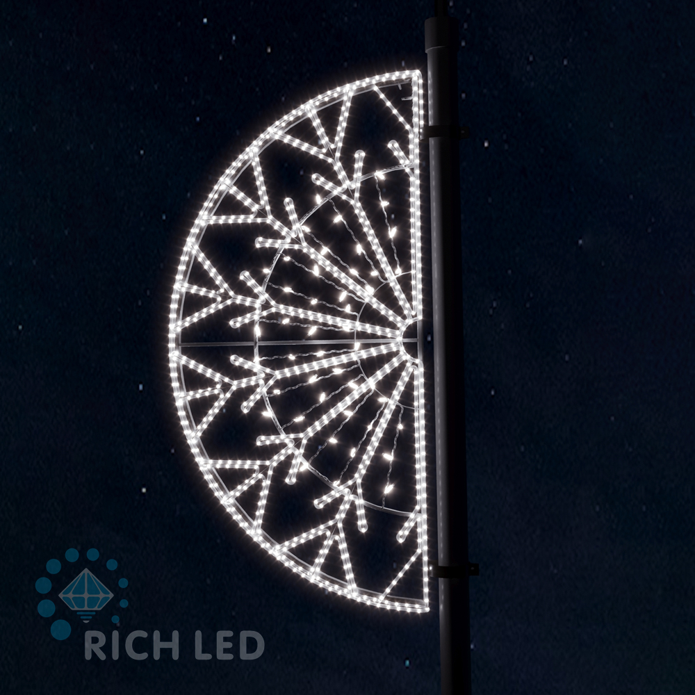 Качественная картинка Светодиодная консоль Снежинка Поло RichLed