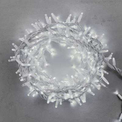 Светодиодная нить с колпачком Laitcom 10м, 220В, 300 LED, провод бел. кауч, IP65, белый с мерцанием