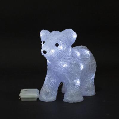 Светодиодная фигура "Мишка рождественский" Laitcom, 20 led, IP54, 23 см, 3АА