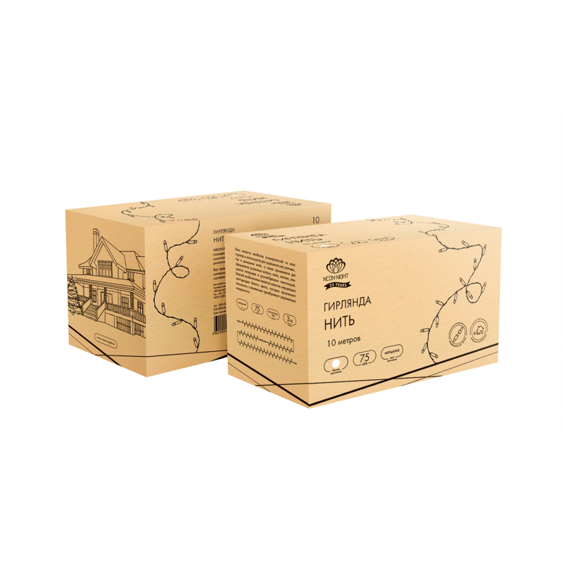 Качественная картинка Гирлянда Нить 10м, с эффектом мерцания, прозрачный провод, IP44, 230В, диоды БЕЛЫЕ