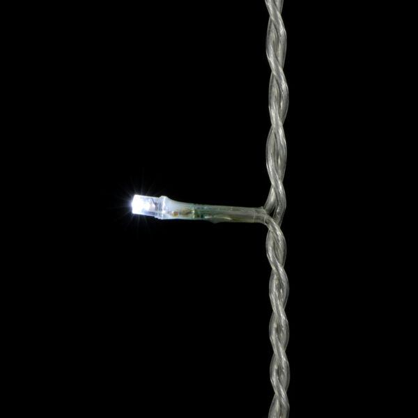 Качественная картинка Светодиодная бахрома Laitcom 1x1м, 65 LED, IP65, прозр. пр.,белый