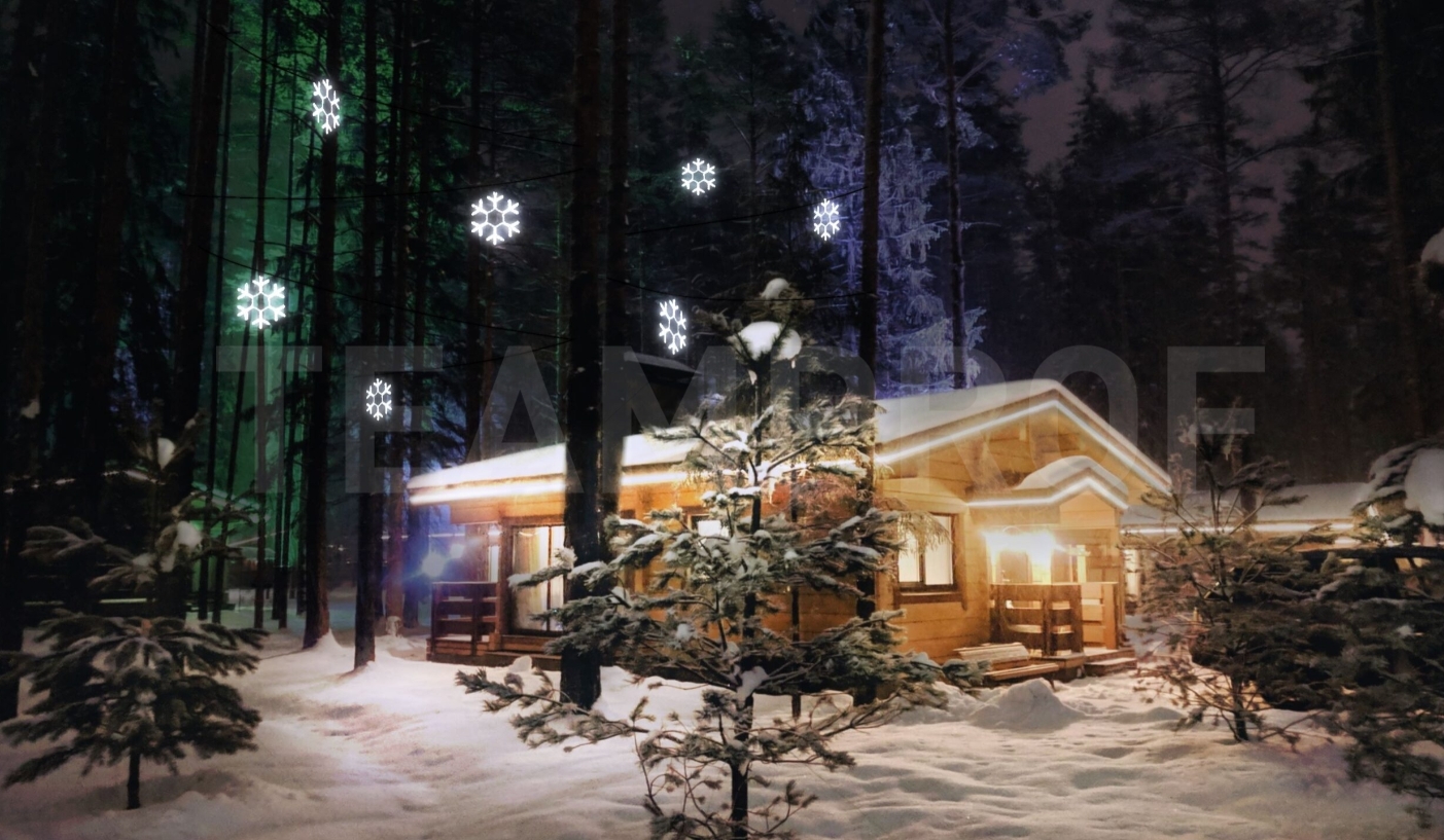 Качественная картинка Снежинка MAIN Teamprof, 50 см, белый