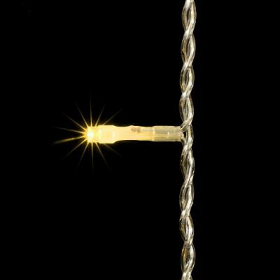 Светодиодный занавес Laitcom, 2x3м, 220В, 600 LED, IP54, прозрачный ПВХ, теплый белый