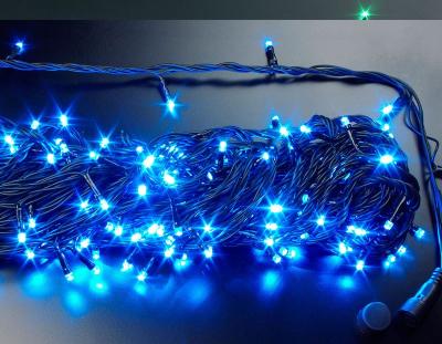 Светодиодные гирлянды RichLed Нить 20 метров, 220 В, 8 режимов работы, цвет синий