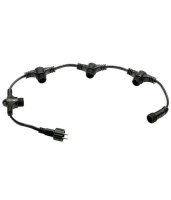 Разветвитель Laitcom 5-ти лучевой, 24V, IP65, Провод Черный Каучук