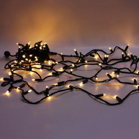 Светодиодная гирлянда (Нить) ALEDUS 20 м, провод каучук (резина), с мерцанием