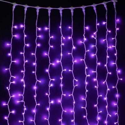 Программируемый светодиодный занавес Laitcom, 3x1м, 350 LED, IP65, белый провод, SMART-RGB