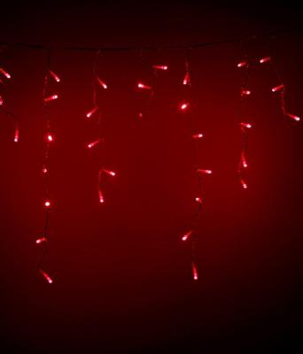 Светодиодная бахрома Laitcom 4,9x0,5м, 240 LED, IP44, черн. пр., красный