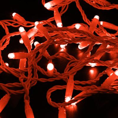 НИТЬ ПВХ flashing 10м (2 модуля x 5м), белый ПВХ, Красный, 24В